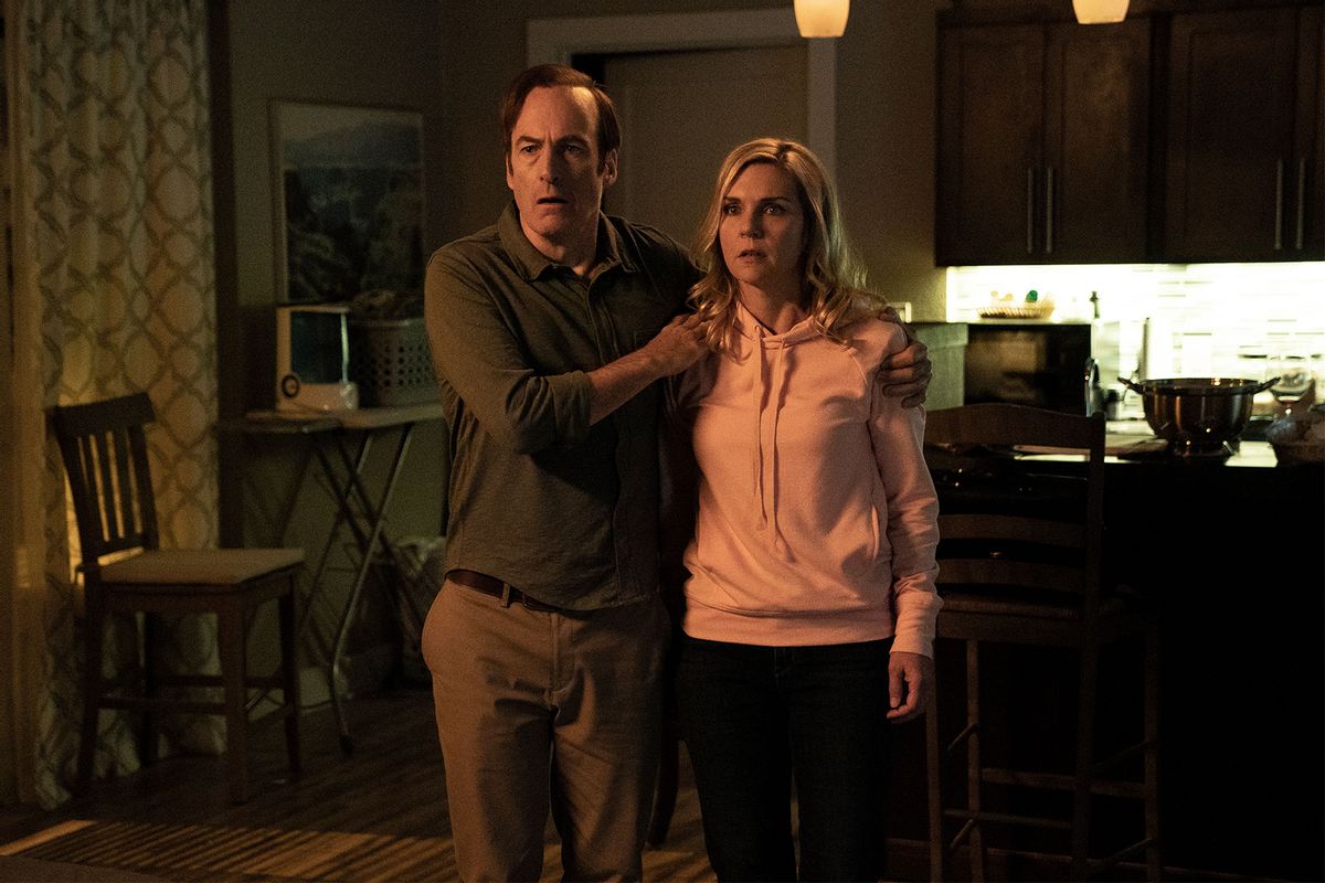 Bob Odenkirk as Saul Goodman, Rhea Seehorn as Kim Wexler in "Better Call Saul" (Greg Lewis/AMC/Sony Pictures Television)