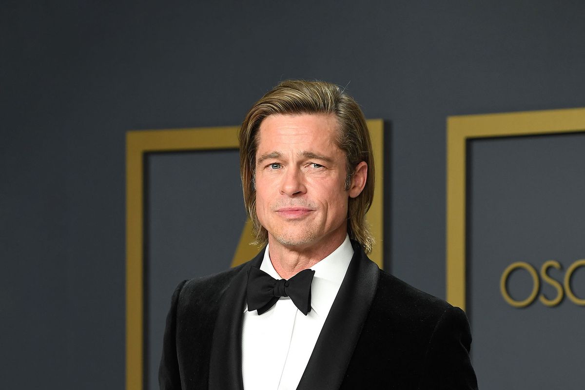 Brad Pitt poses at the 92nd Annual Academy Awards at Hollywood and Highland on February 09, 2020 in Hollywood, California. (Steve Granitz/WireImage/Getty Images)