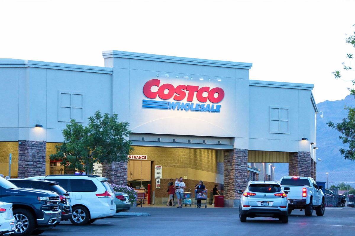  A Costco Wholesale Corporation logo is seen displayed on the exterior of their warehouse. (Gabe Ginsberg/SOPA Images/LightRocket via Getty Images)
