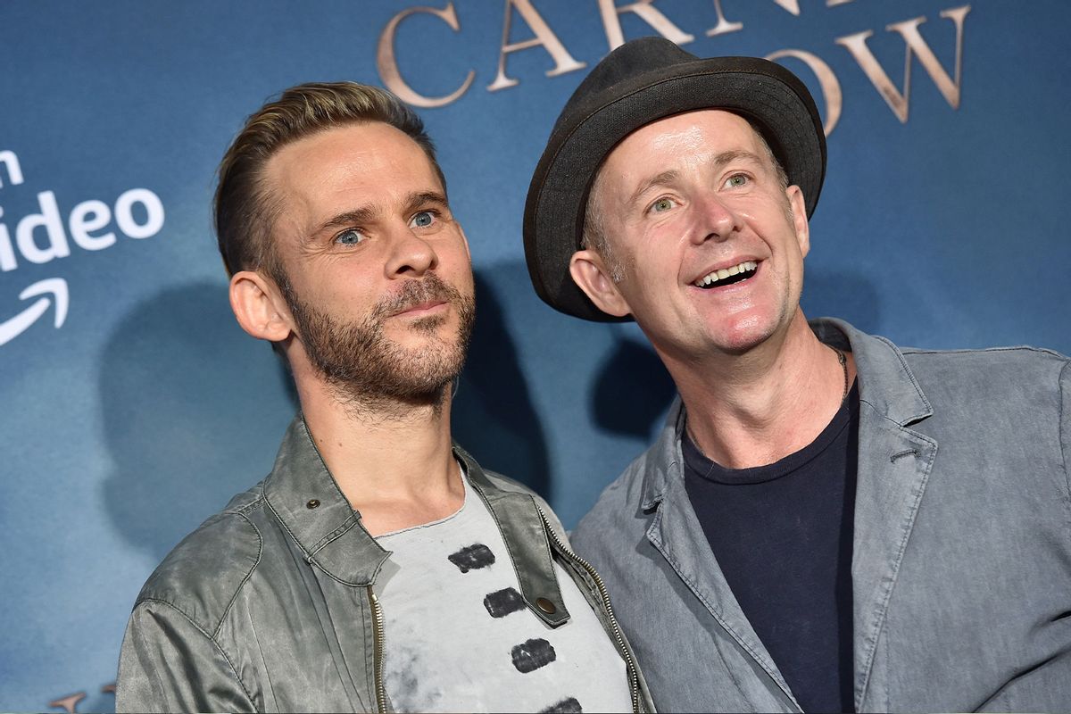 Dominic Monaghan and Billy Boyd attend the LA Premiere of Amazon's "Carnival Row" at TCL Chinese Theatre on August 21, 2019 in Hollywood, California. (Axelle/Bauer-Griffin/FilmMagic/Getty Images)