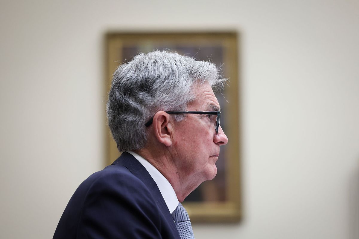 Jerome Powell, Chairman of the Board of Governors of the Federal Reserve System testifies before the House Committee on Financial Services June 23, 2022 in Washington, DC. (Win McNamee/Getty Images)