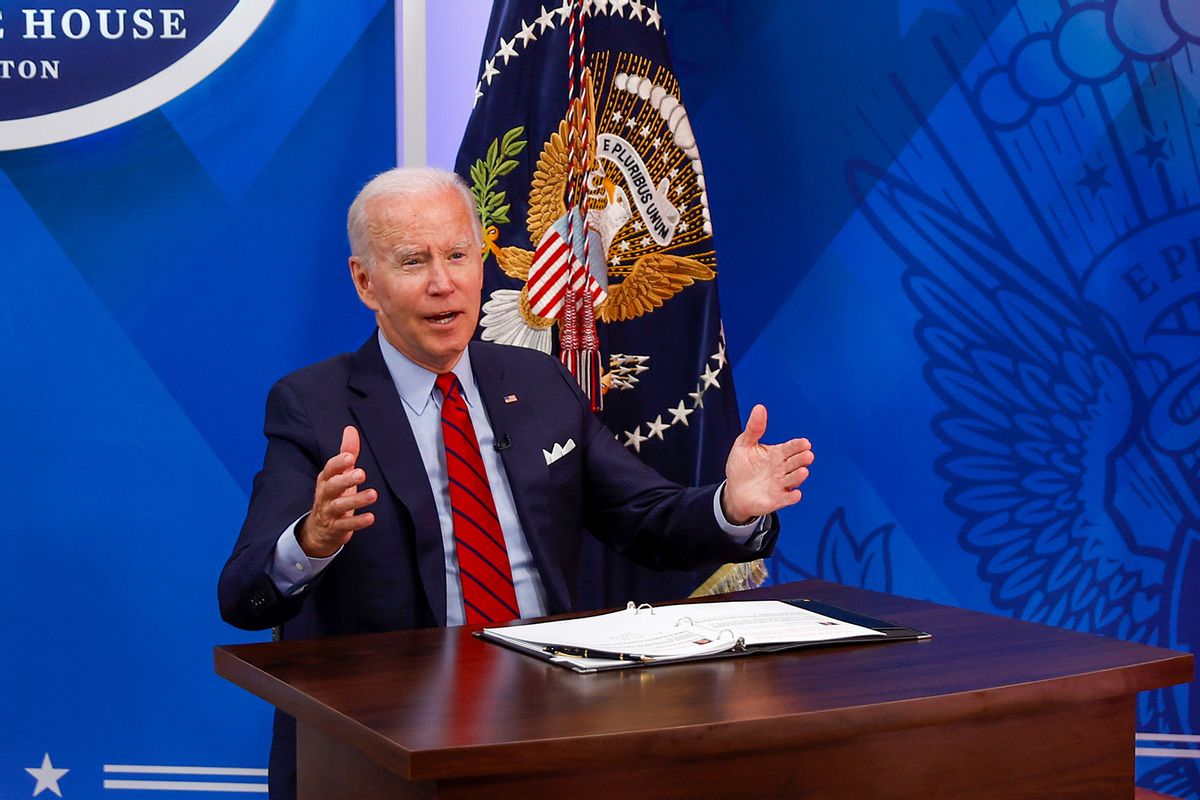 President Joe Biden speaks with governors on protecting access to reproductive Health Care at the White House on July 01, 2022 in Washington, DC. (Tasos Katopodis/Getty Images)
