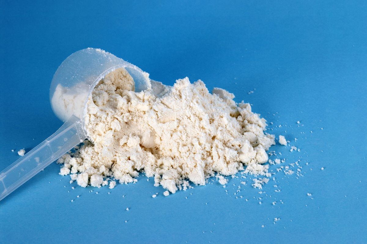 Scoop of protein powder (Getty Images/jorgegonzalez)