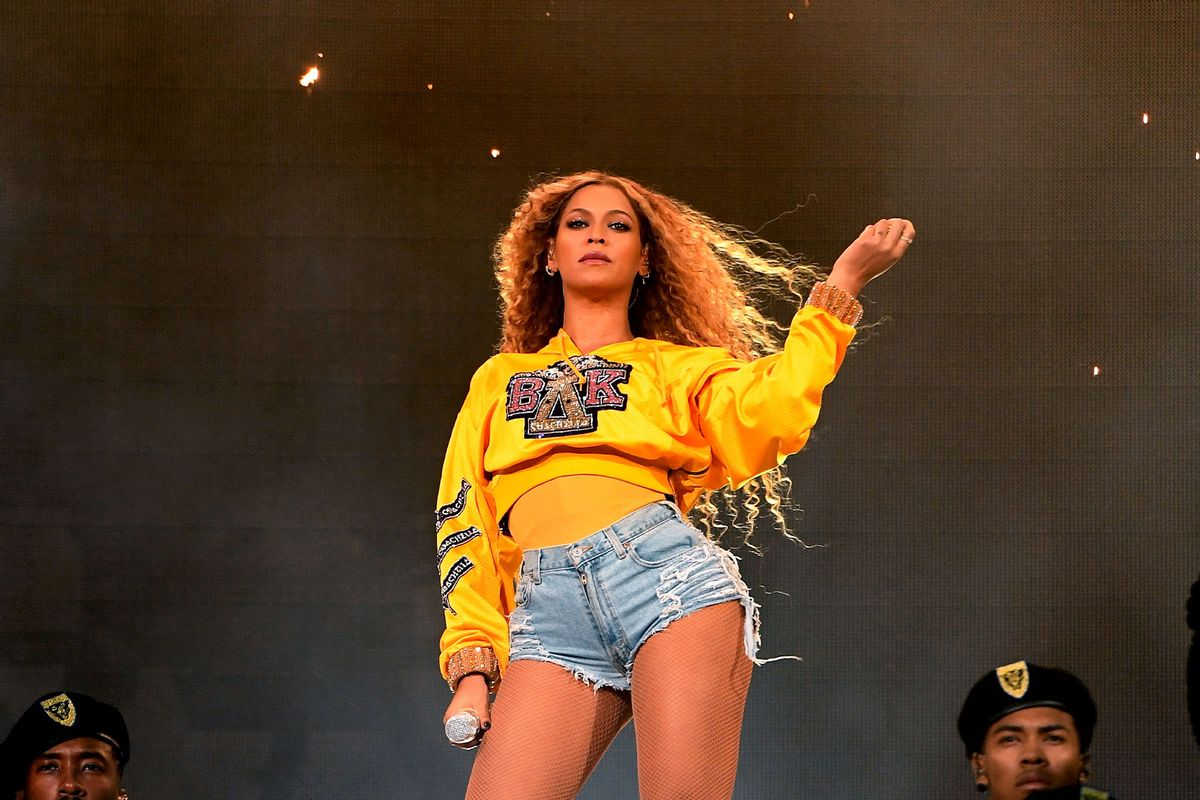 Beyonce Knowles performs onstage during 2018 Coachella Valley Music And Arts Festival Weekend 1 at the Empire Polo Field on April 14, 2018 in Indio, California. (Larry Busacca/Getty Images for Coachella)