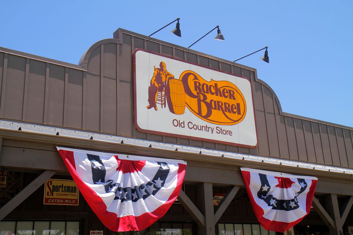 The exterior of Cracker Barrel Restaurant, Old Country Store. (Jeffrey Greenberg/Universal Images Group via Getty Images)