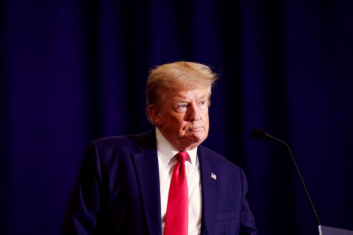 Former President Donald Trump speaks during the America First Agenda Summit organized by America First Policy Institute AFPI on Tuesday, July 26, 2022 in Washington, DC. (Jabin Botsford/The Washington Post via Getty Images)