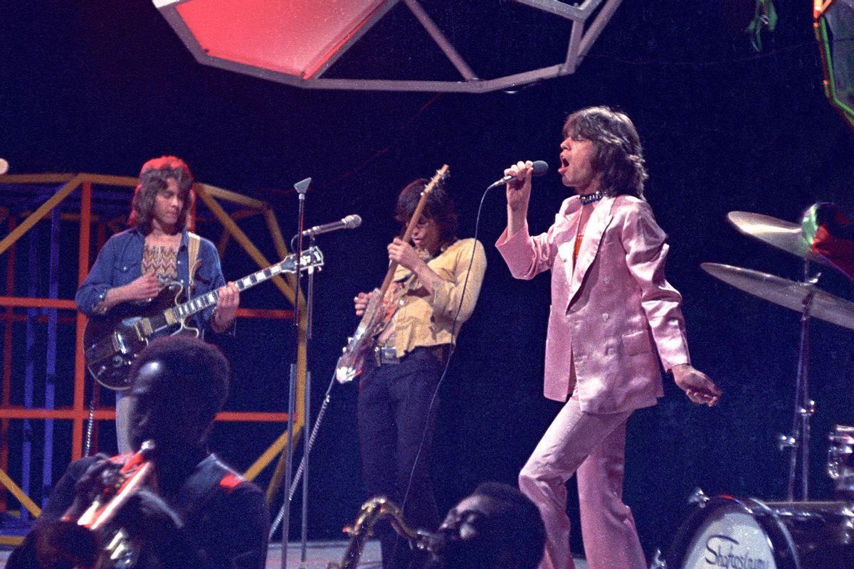 Mick Taylor, Keith Richards, Mick Jagger of Rolling Stones - performing on Top Of The Pops TV Show (Ron Howard/Redferns/Getty Images)