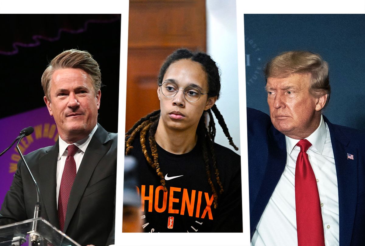 Joe Scarborough, Brittney Griner and Donald Trump (Photo illustration by Salon/Getty Images)