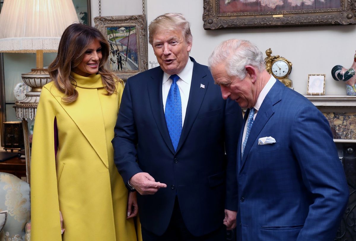 Melania Trump, Donald Trump and Prince Charles, Prince of Wales (now King Charles III) attend Tea at Clarence House on December 03, 2019 in London, England. (Chris Jackson - WPA Pool/Getty Images)