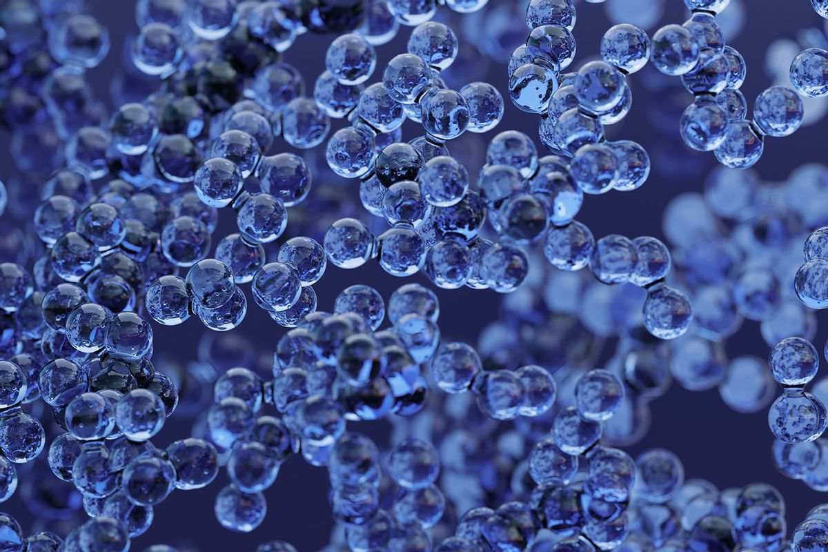 Glossy glass balls showing world under microscope (Getty Images/OsakaWayne Studios)