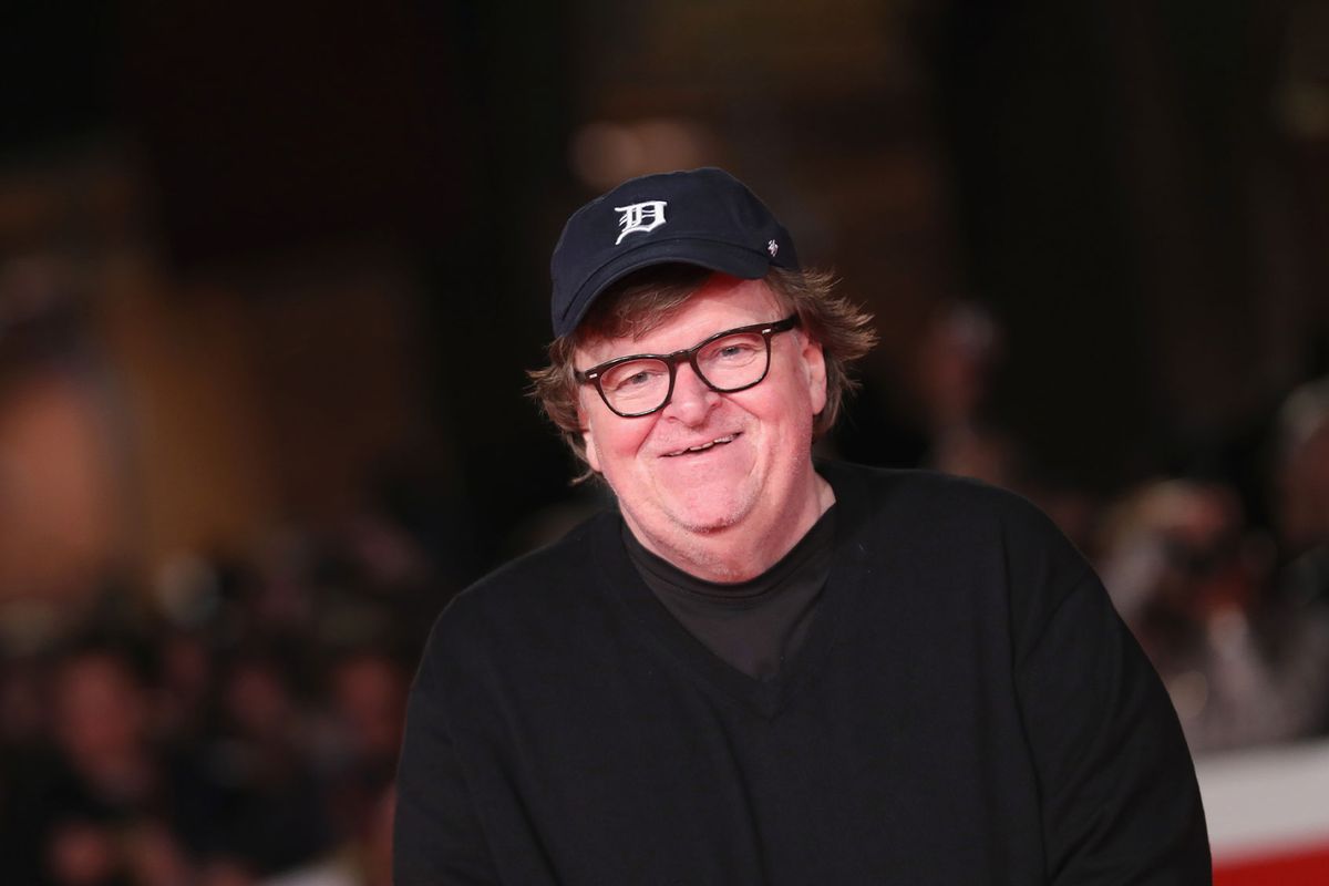 Michael Moore walks the red carpet ahead of the "Fahreneit 11/9" screening during the 13th Rome Film Fest at Auditorium Parco Della Musica on October 20, 2018 in Rome, Italy. (Vittorio Zunino Celotto/Getty Images)