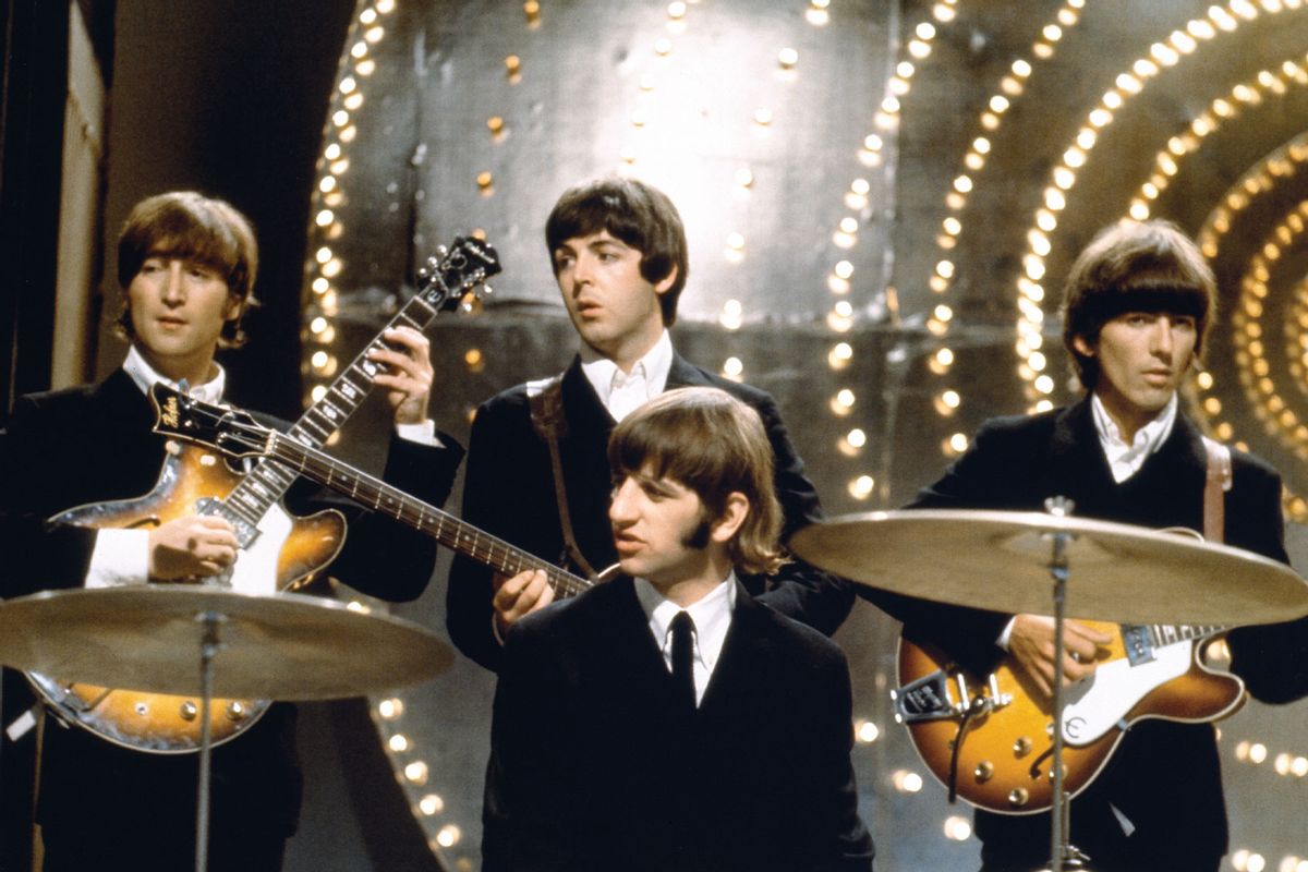 The Beatles performing Paperback Writer on “Top of The Pops”. 16 June 1966 (Photo courtesy of Apple)