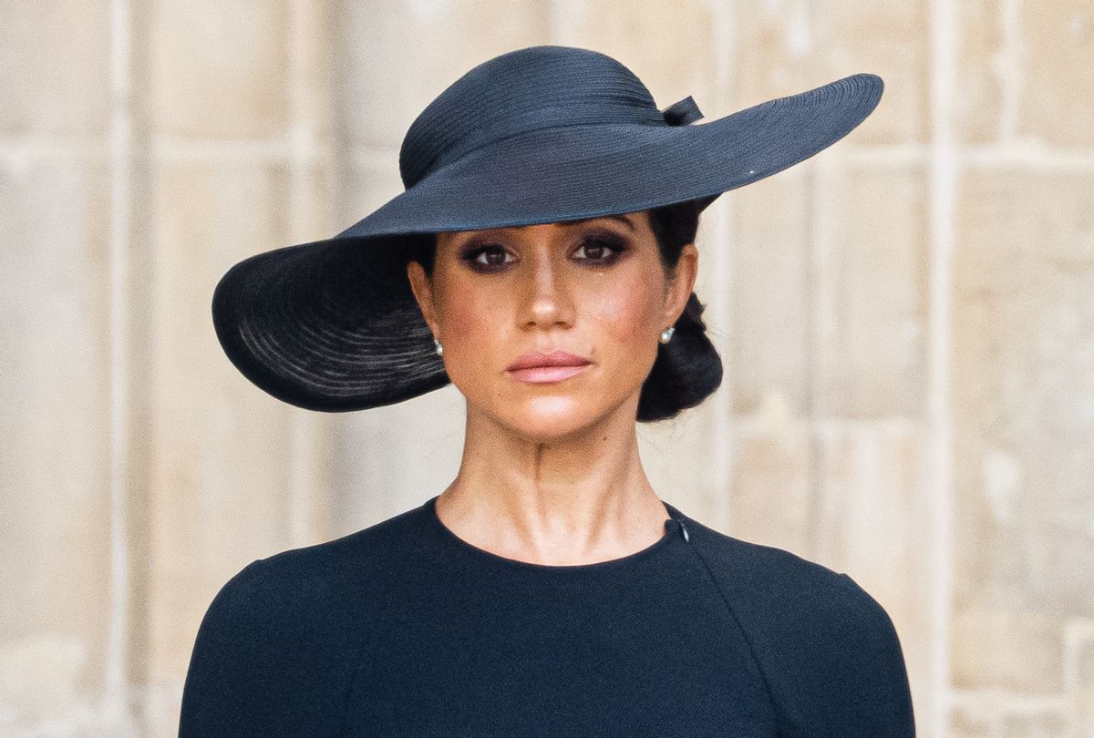 Meghan Markle, Duchess of Sussex during the State Funeral of Queen Elizabeth II at Westminster Abbey on September 19, 2022 in London, England (Samir Hussein/WireImage)