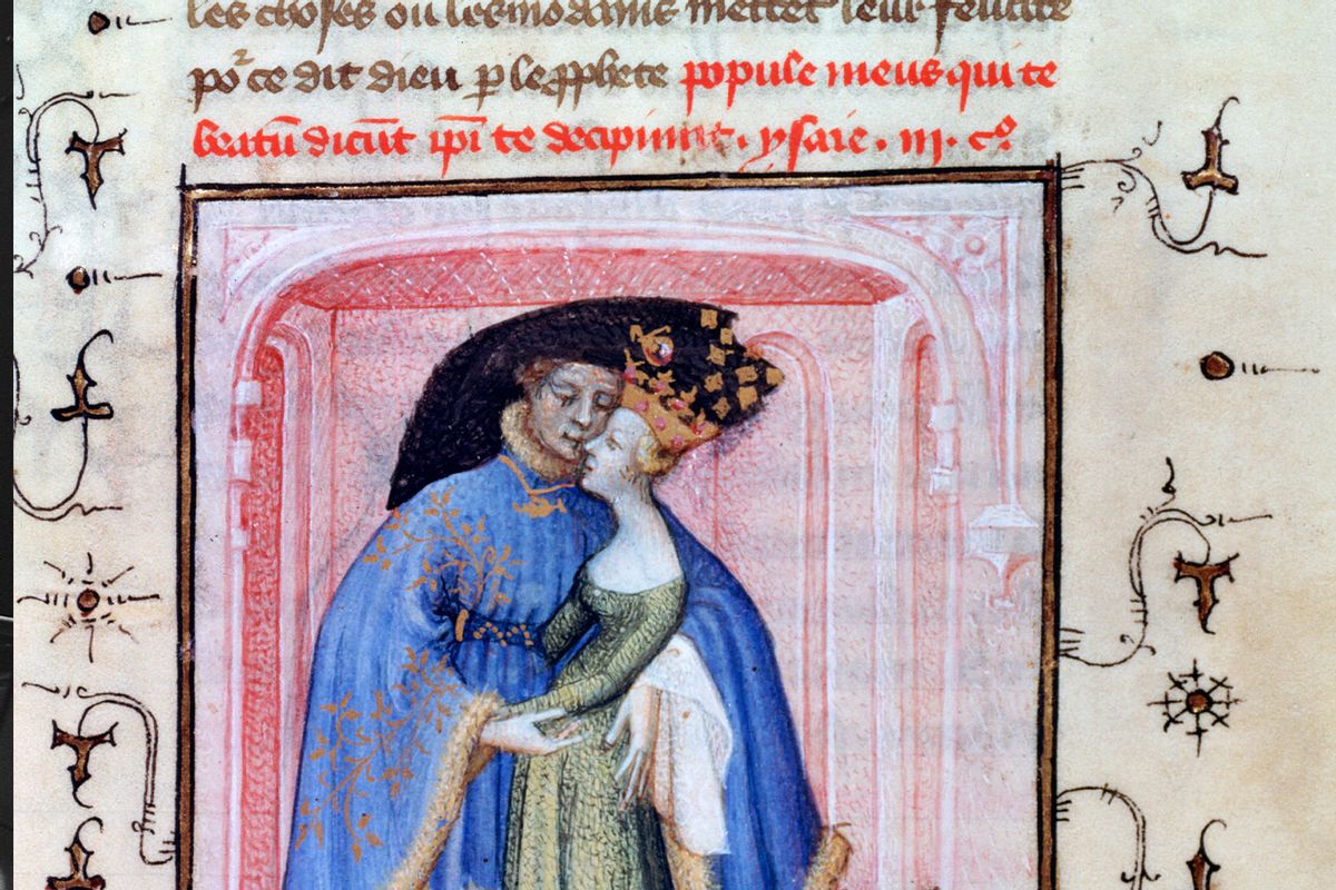 Paris and Helen, c1406, illustration from L'Epistre Othea by Christine de Pisan, from the collection of the Bibliotheque Nationale, Paris. (Art Media/Print Collector/Getty Images)