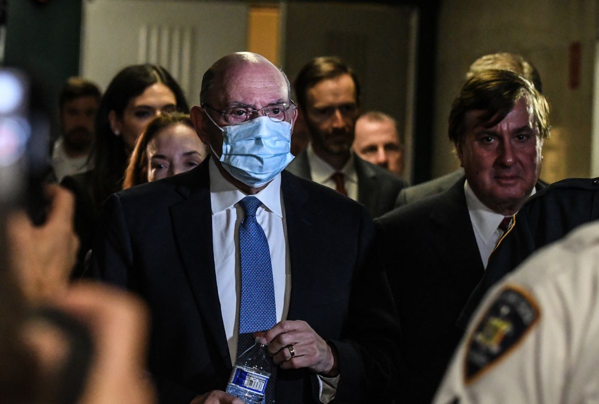 Former Trump CFO Allen Weisselberg departs from the courtroom in Manhattan Supreme Court on August 18, 2022 in New York City. (Stephanie Keith/Getty Images)