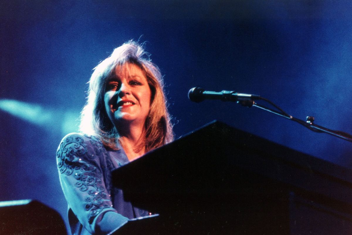 Christine McVie of Fleetwood Mac performing at the Met Center in Bloomington, Minnesota on June 30, 1990. (Jim Steinfeldt/Michael Ochs Archives/Getty Images)