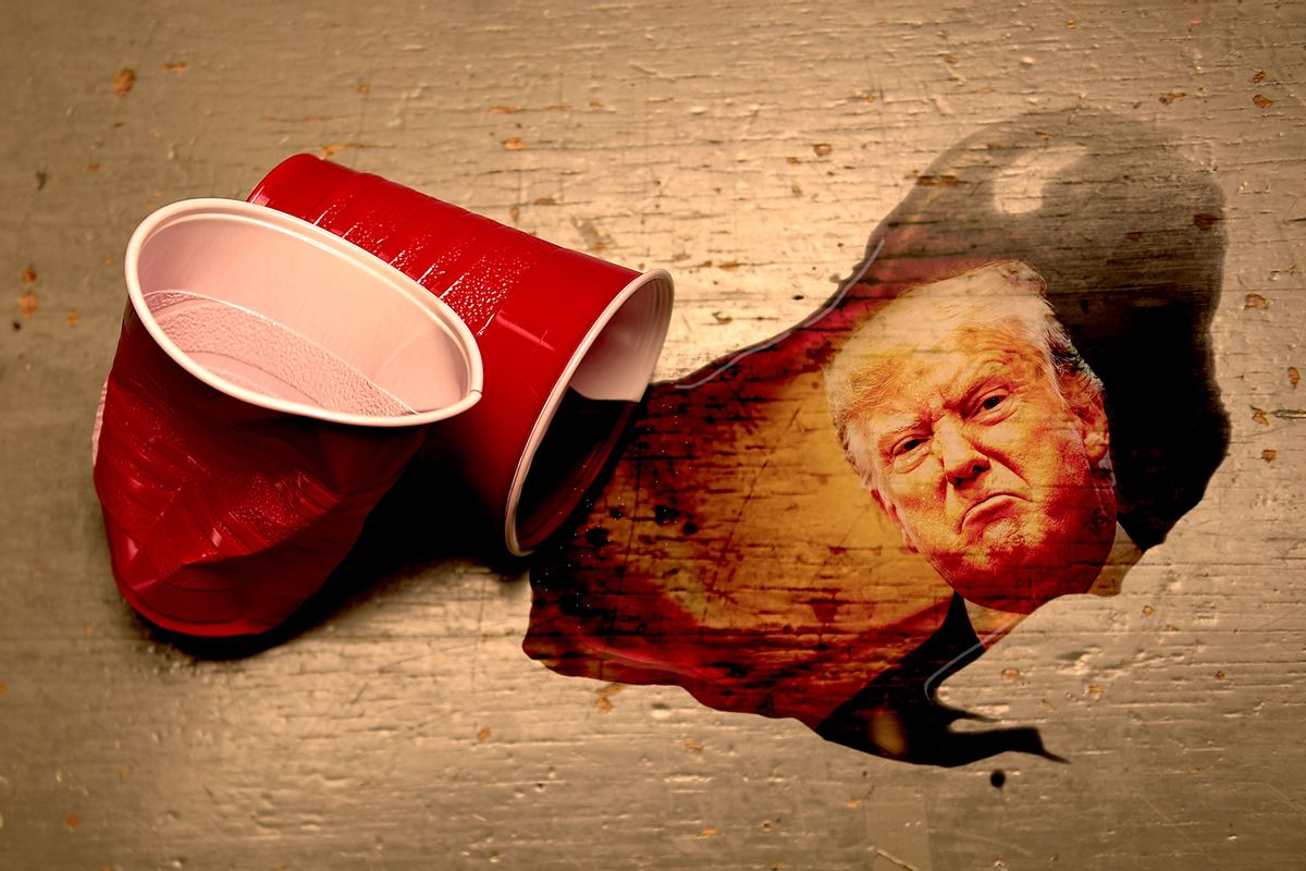 Spilled Drink of Donald Trump (Photo illustration by Salon/Getty Images)