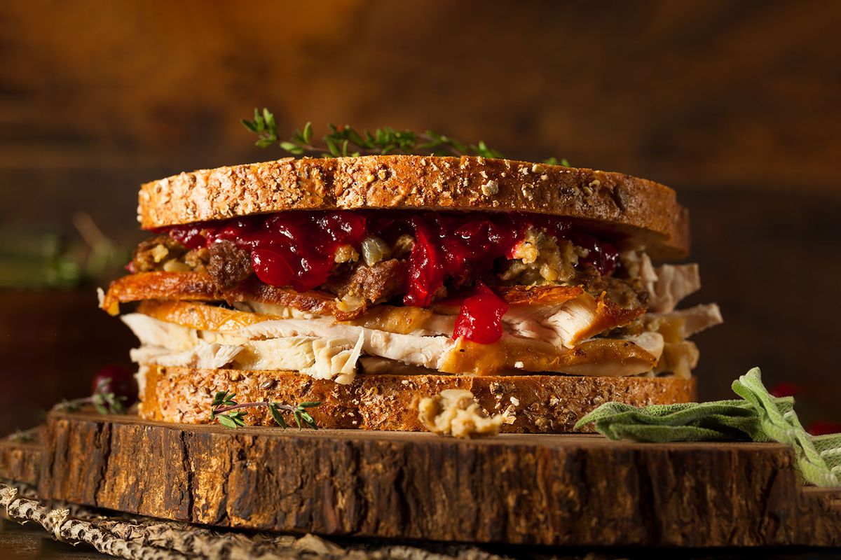 Thanksgiving Leftovers Sandwich (Getty Images/bhofack2)