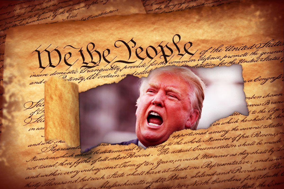 Donald Trump VS the US Constitution (Photo illustration by Salon/Getty Images)