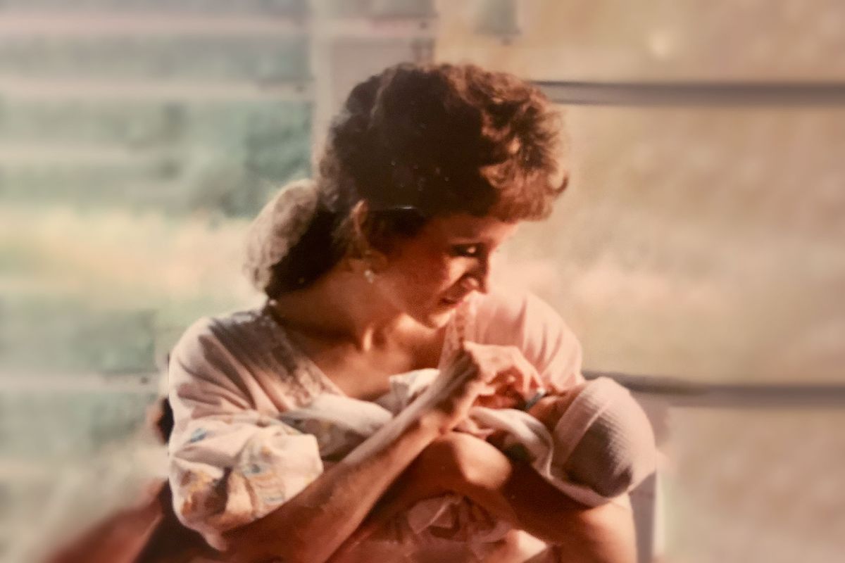 The author as a baby with her Aunt Cathy (Photo courtesy of the author)