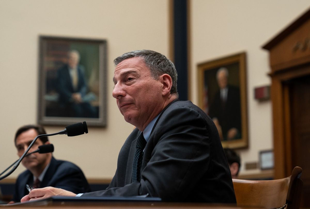 Rev. Robert L. Schenck testifies in front of a House Judiciary Committee hearing titled Undue Influence: Operation Higher Court and Politicking at SCOTUS on Capitol Hill in Washington, DC, on December 8, 2022.  (Elizabeth Frantz for The Washington Post via Getty Images)