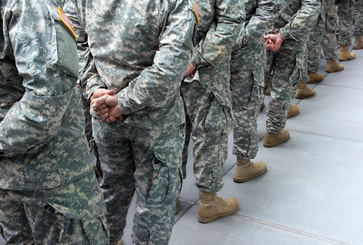 Troops. (Bo Zaunders/Getty Images)