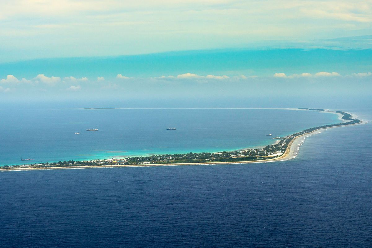 Aerial view of Tuvalu, South Pacific (Getty Images/imageBROKER/Michael Runkel)