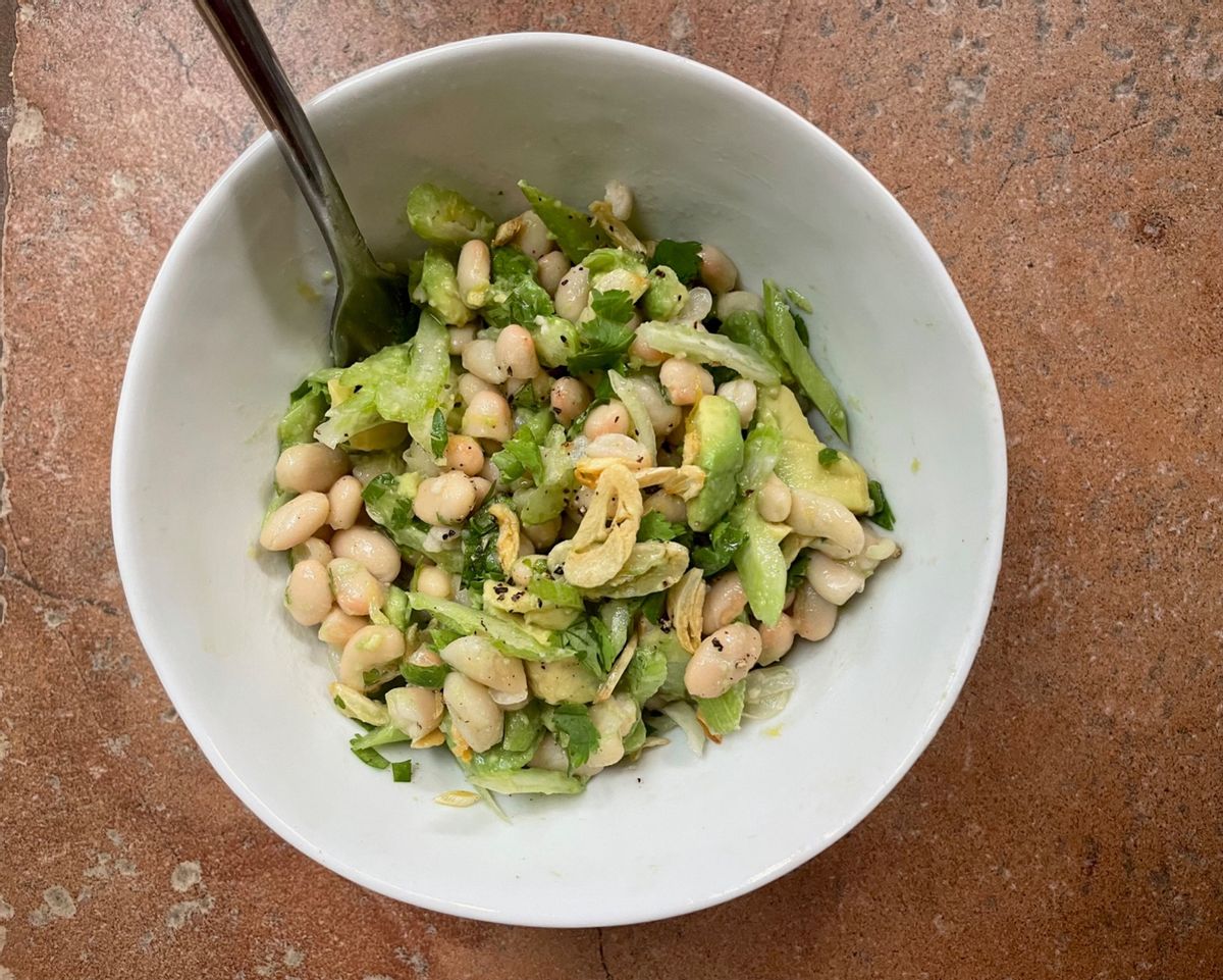 Celery and white bean salad  (Maggie Hennessy )