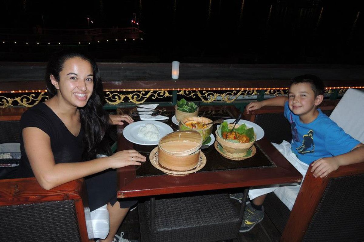 The author, Natasha Steer, and her son in Phom Penh, Cambodia. (Courtesy of the author)