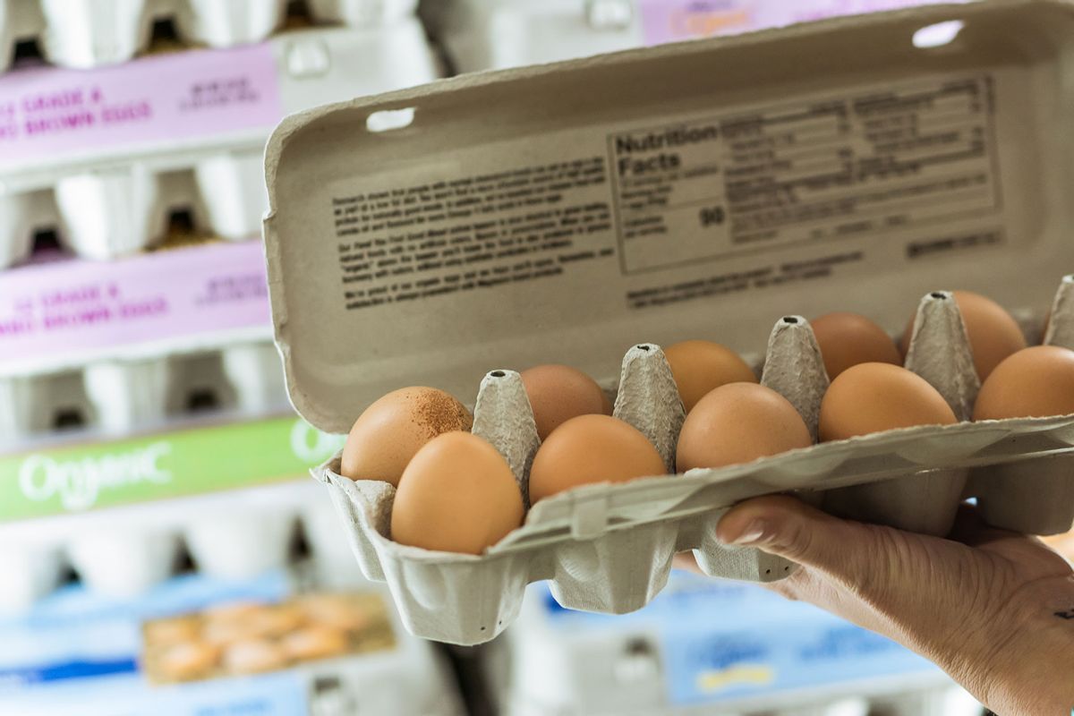 Eggs in a carton (Getty Images/5m3photos)