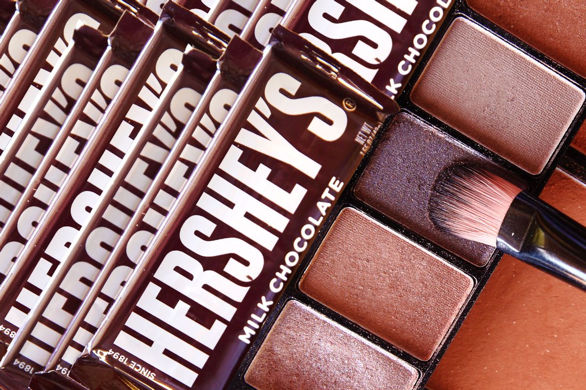 Hershey's chocolate bar | Eyeshadow palette (Photo illustration by Salon/Getty Images)
