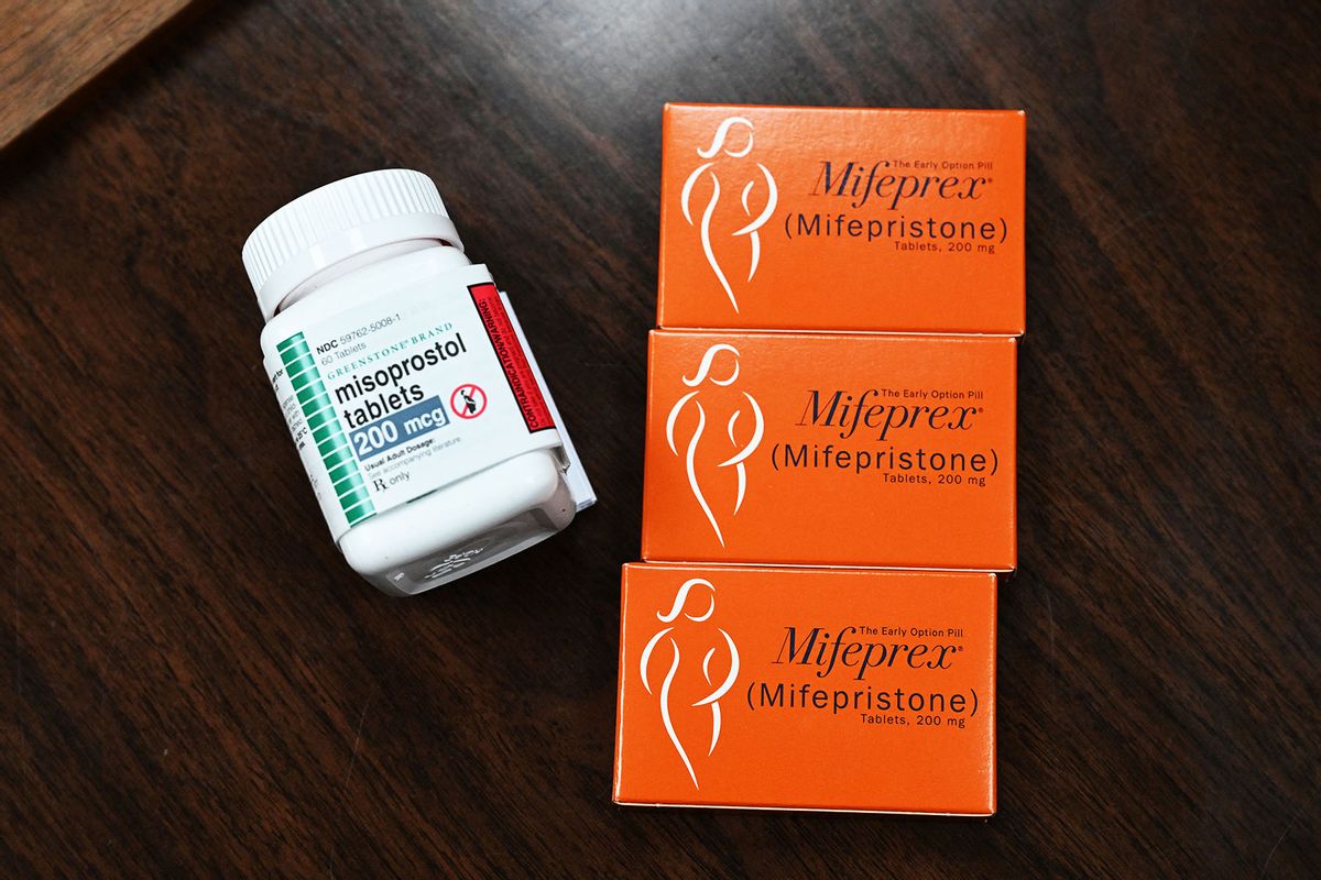 Mifepristone (Mifeprex) and Misoprostol, the two drugs used in a medication abortion (ROBYN BECK/AFP via Getty Images)