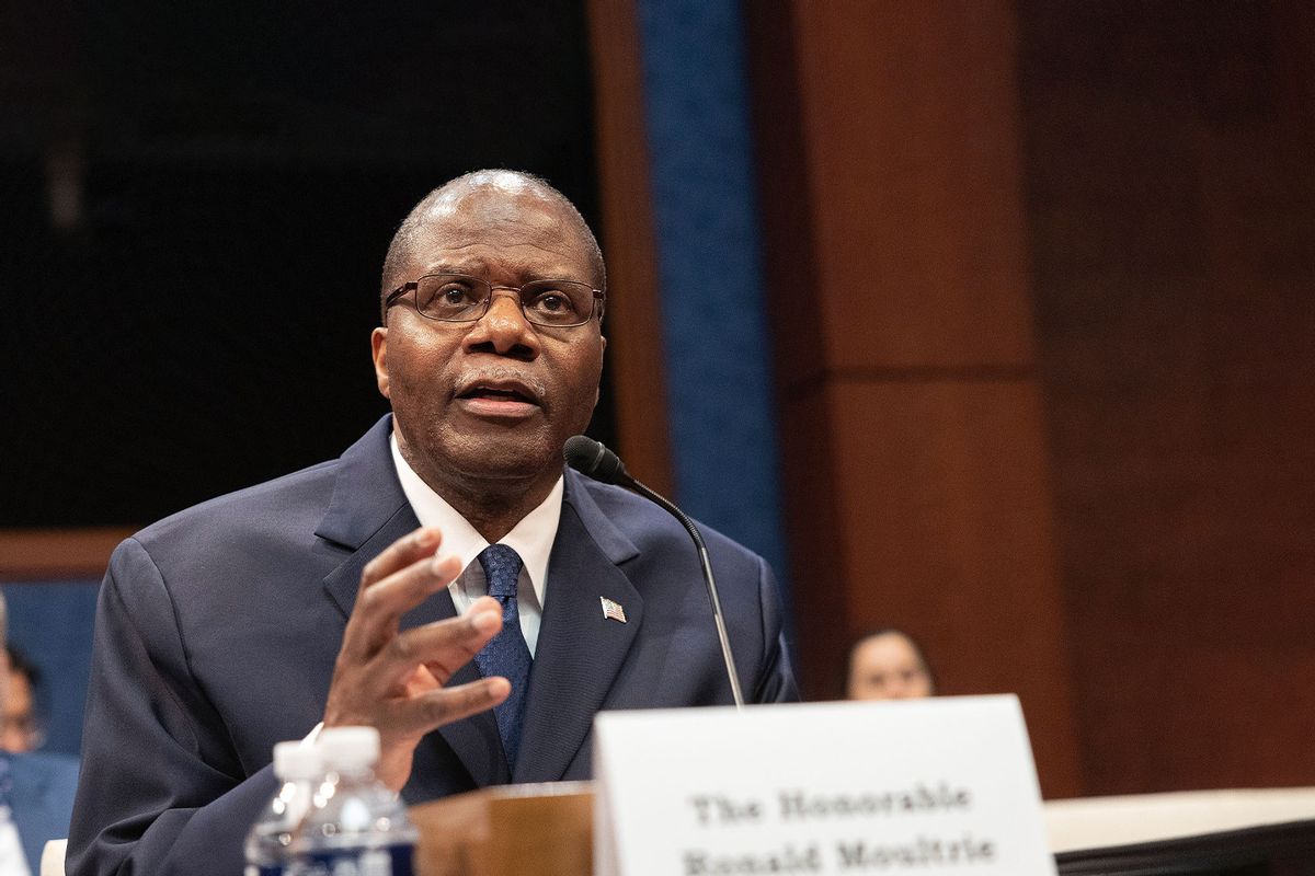 U.S. Under Secretary of Defense for Intelligence and Security Ronald Moultrie testifies before a House Intelligence Committee subcommittee hearing at the U.S. Capitol on May 17, 2022 in Washington, DC. (Kevin Dietsch/Getty Images)
