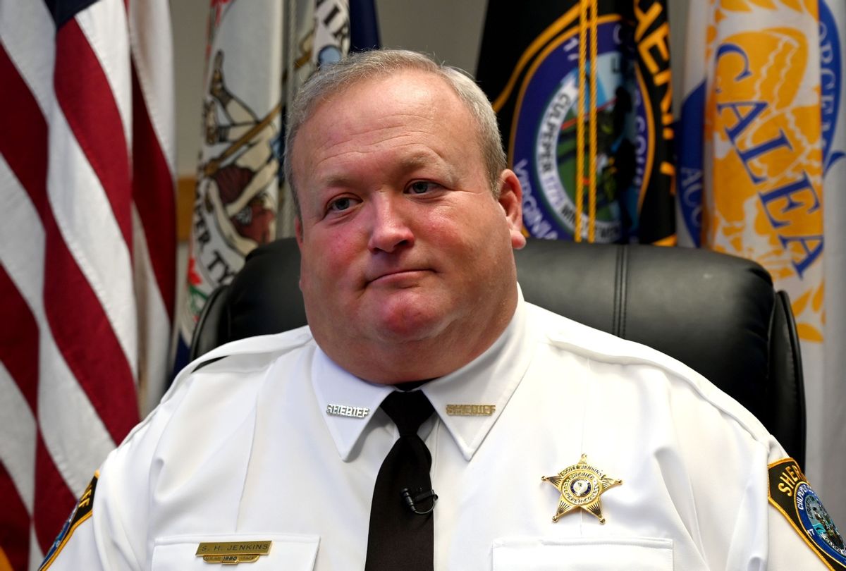 Scott Jenkins, sheriff of Culpeper County, Va., is one of a large number of so-called ‘constitutional sheriffs’ in the U.S. (EVA HAMBACH/AFP via Getty Images)