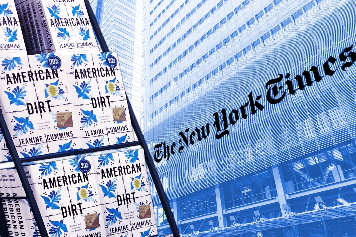 "American Dirt" by Jeanine Cummins | The New York Times (Photo illustration by Salon/Getty Images)