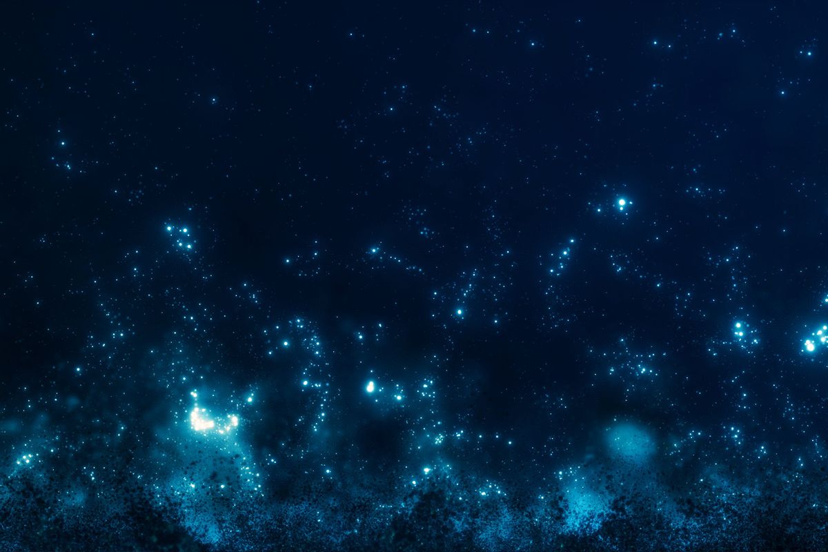 Deep-sea Fluorescent Illuminated Microorganisms (Getty Images/remotevfx)