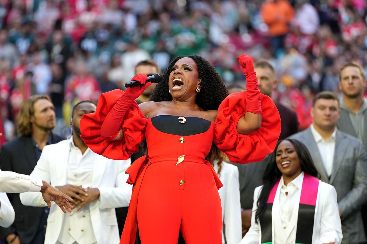 Sheryl Lee Ralph performs during Super Bowl LVII at State Farm Stadium on February 12, 2023 in Glendale, Arizona. (Kevin Mazur/Getty Images for Roc Nation)