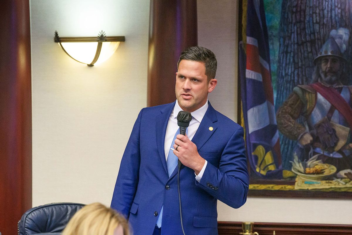 Rep. Joe Harding, R-Williston, offers closing remarks on HB 735, a bill relating to the Preemption of Local Occupational Licensing, on the House floor. April 1, 2021 (Florida House of Representatives)