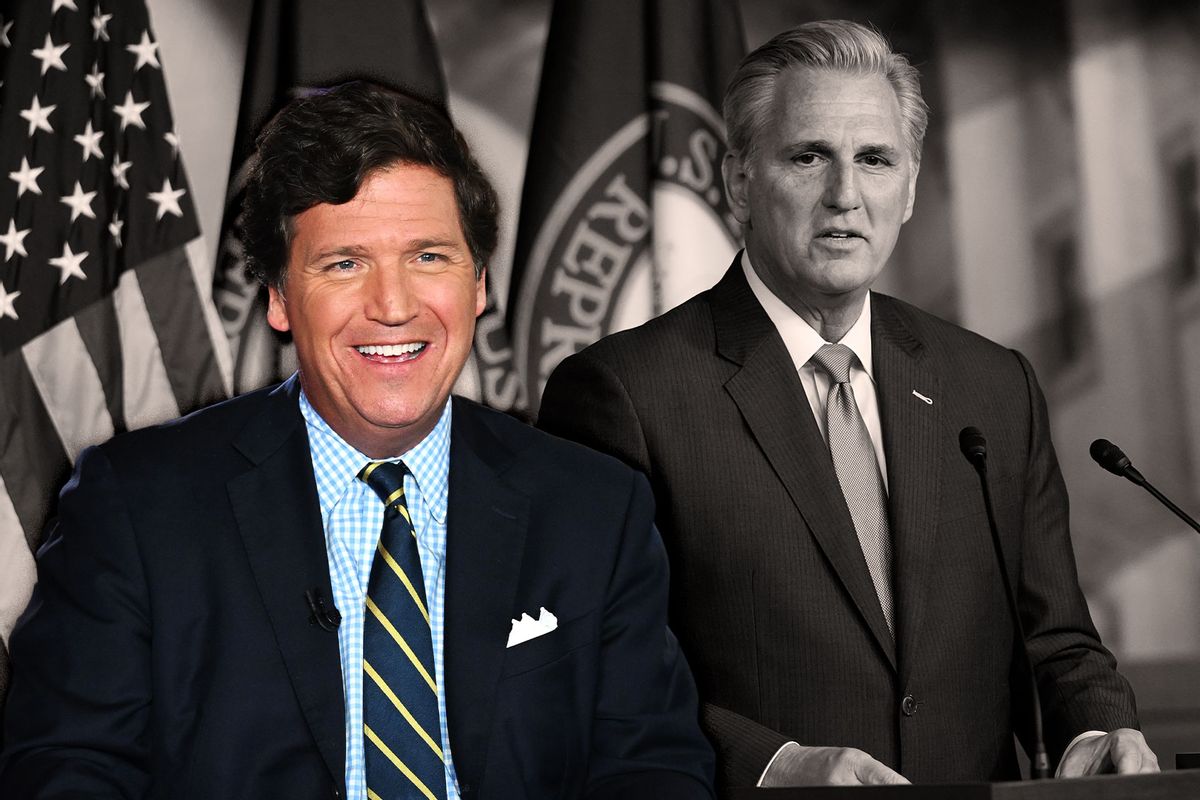 Tucker Carlson and Kevin McCarthy (Photo illustration by Salon/Getty Images)