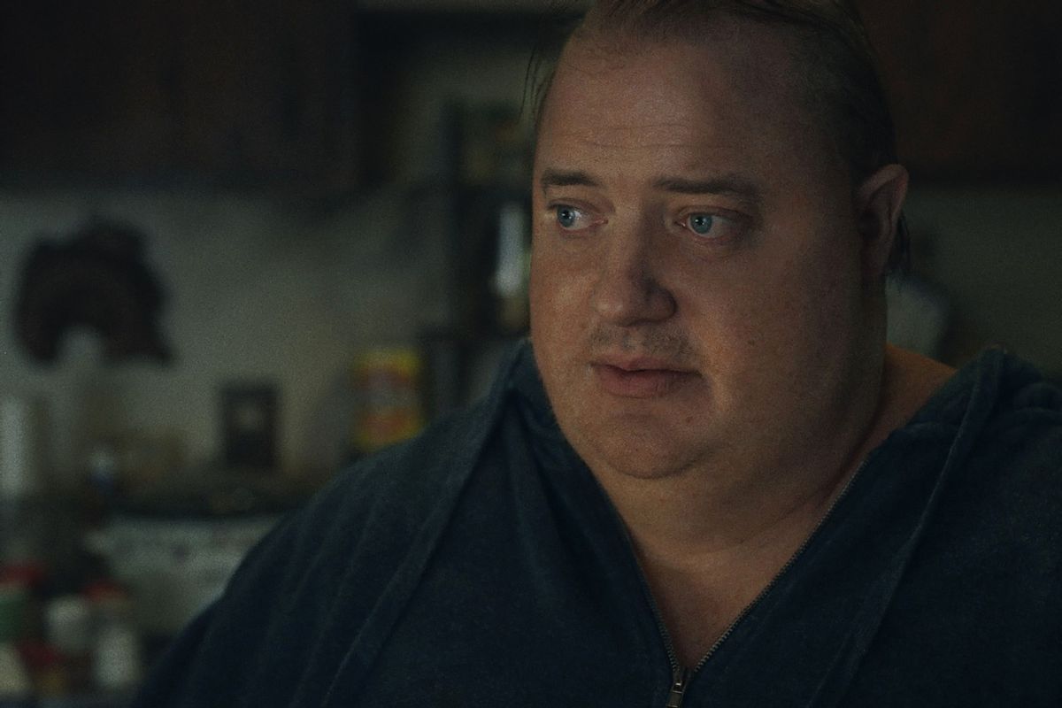 Brendan Fraser as Charlie in "The Whale"  (Courtesy of A24)