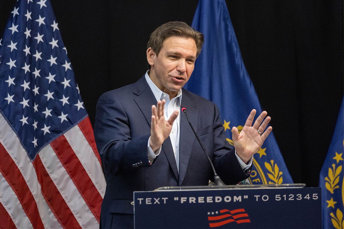NextImg:Trump explodes on Truth Social after DeSantis team won't say if it's "Dee-Santis" or "Deh-Santis"