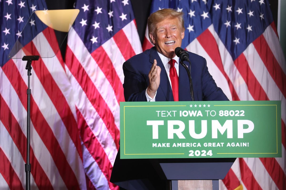 NextImg:Trump calls DeSantis a "globalist sellout" during campaign event in Iowa 