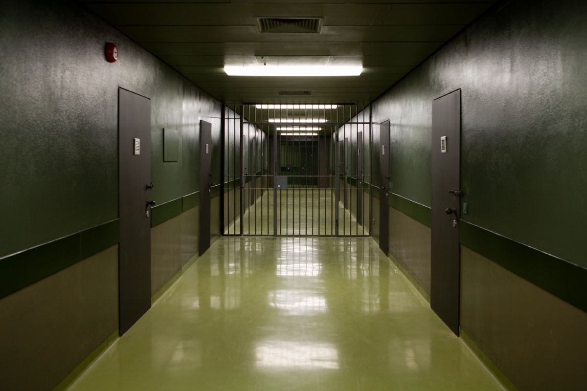 An empty prison corridor. (Halfdark/Getty Images)