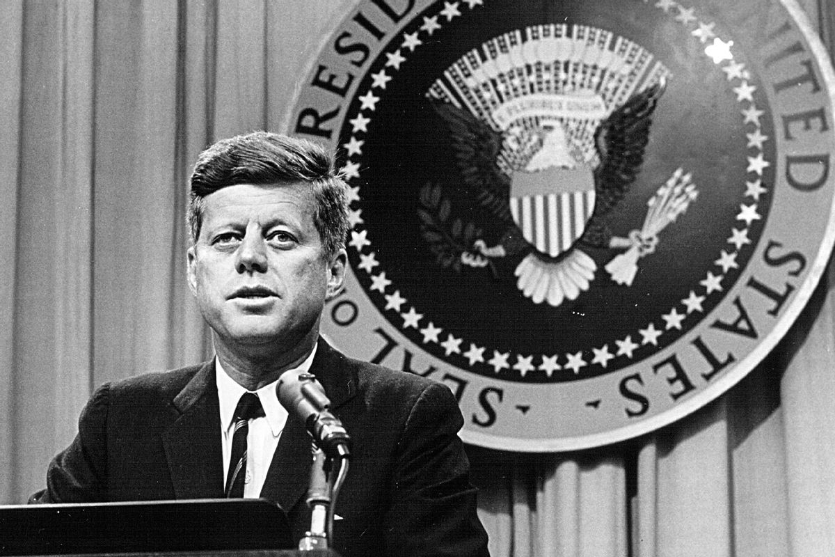 President John F. Kennedy speaks at a press conference August 1, 1963. (National Archive/Newsmakers/Getty Images)
