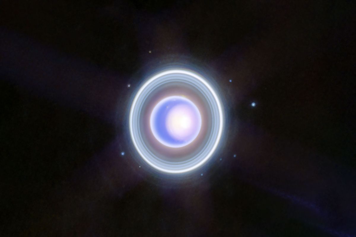 詹姆斯·韦伯太空望远镜捕捉到了令人惊叹的天王星新图像
