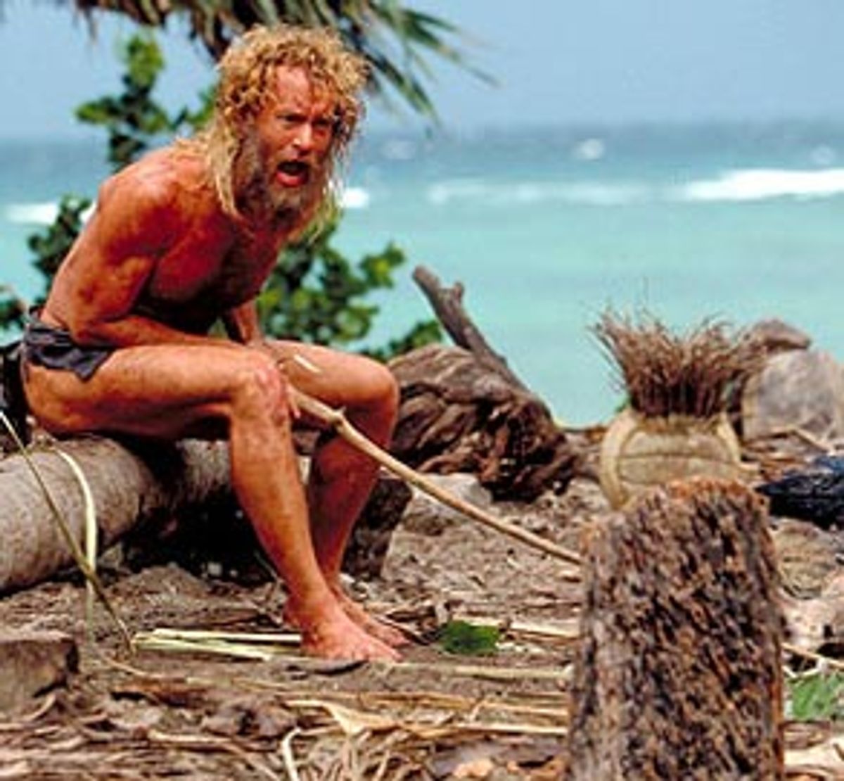 Tom Hanks escapes from a desert island, Cast Away