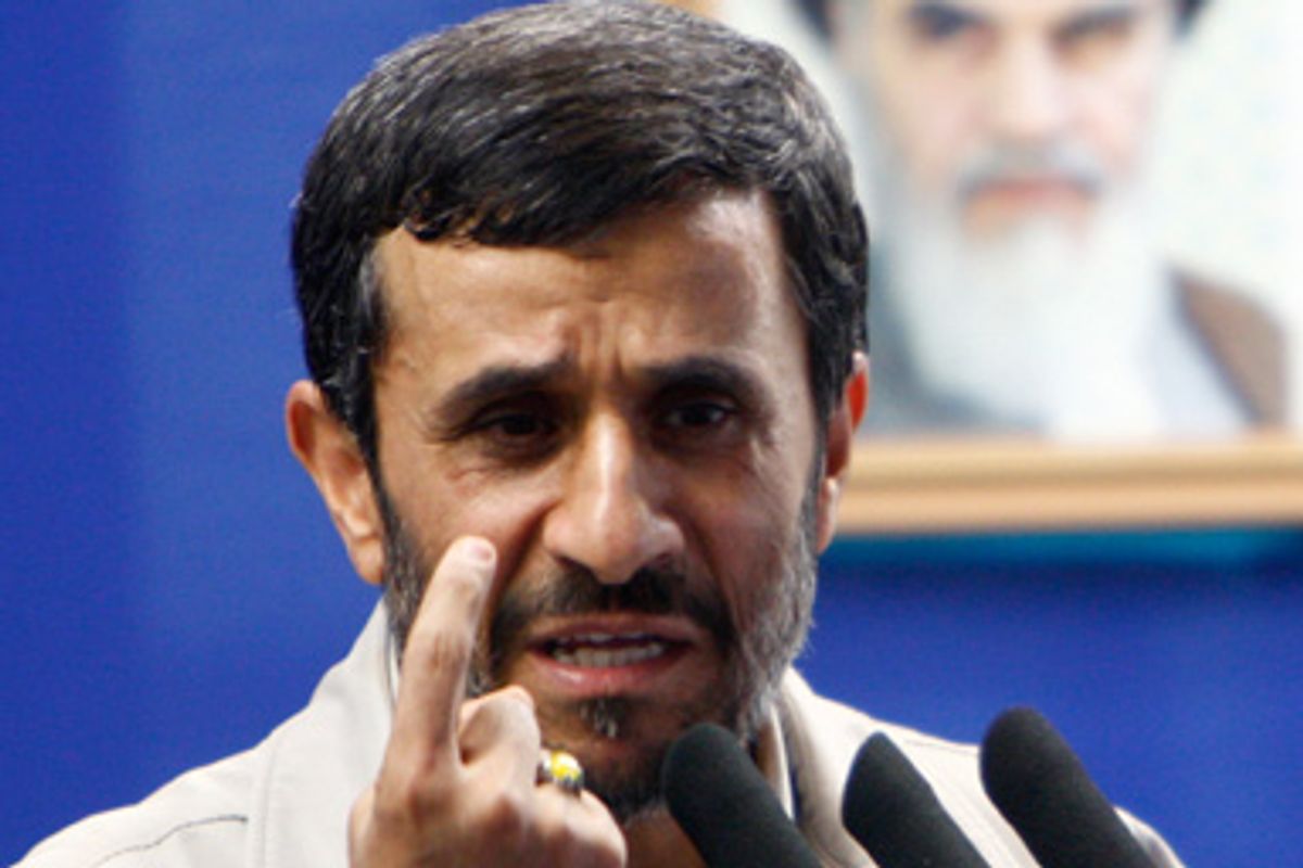 Iran's President Mahmoud Ahmadinejad speaks before Friday prayers in Tehran September 18, 2009.