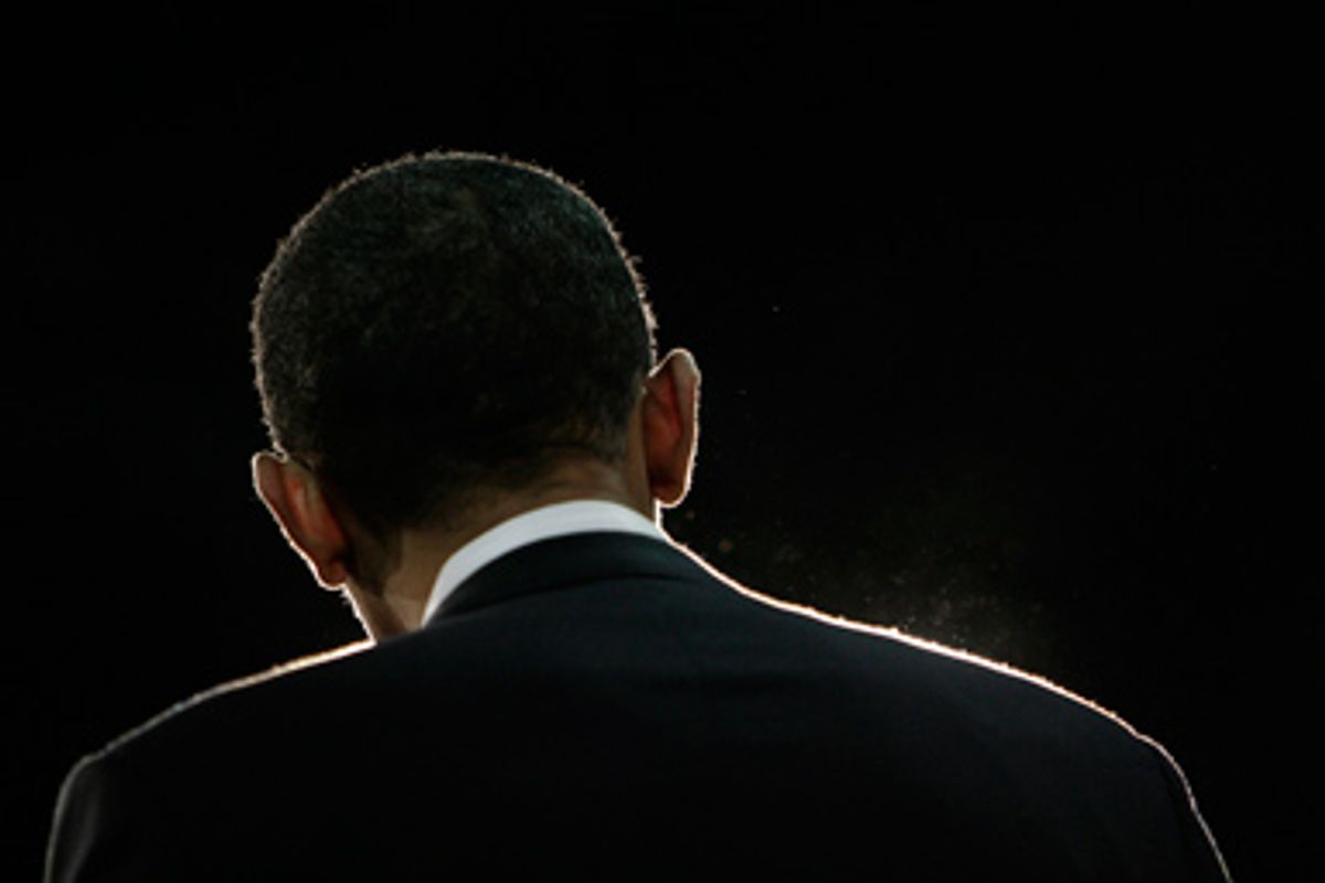 President Barack Obama in April, 2008