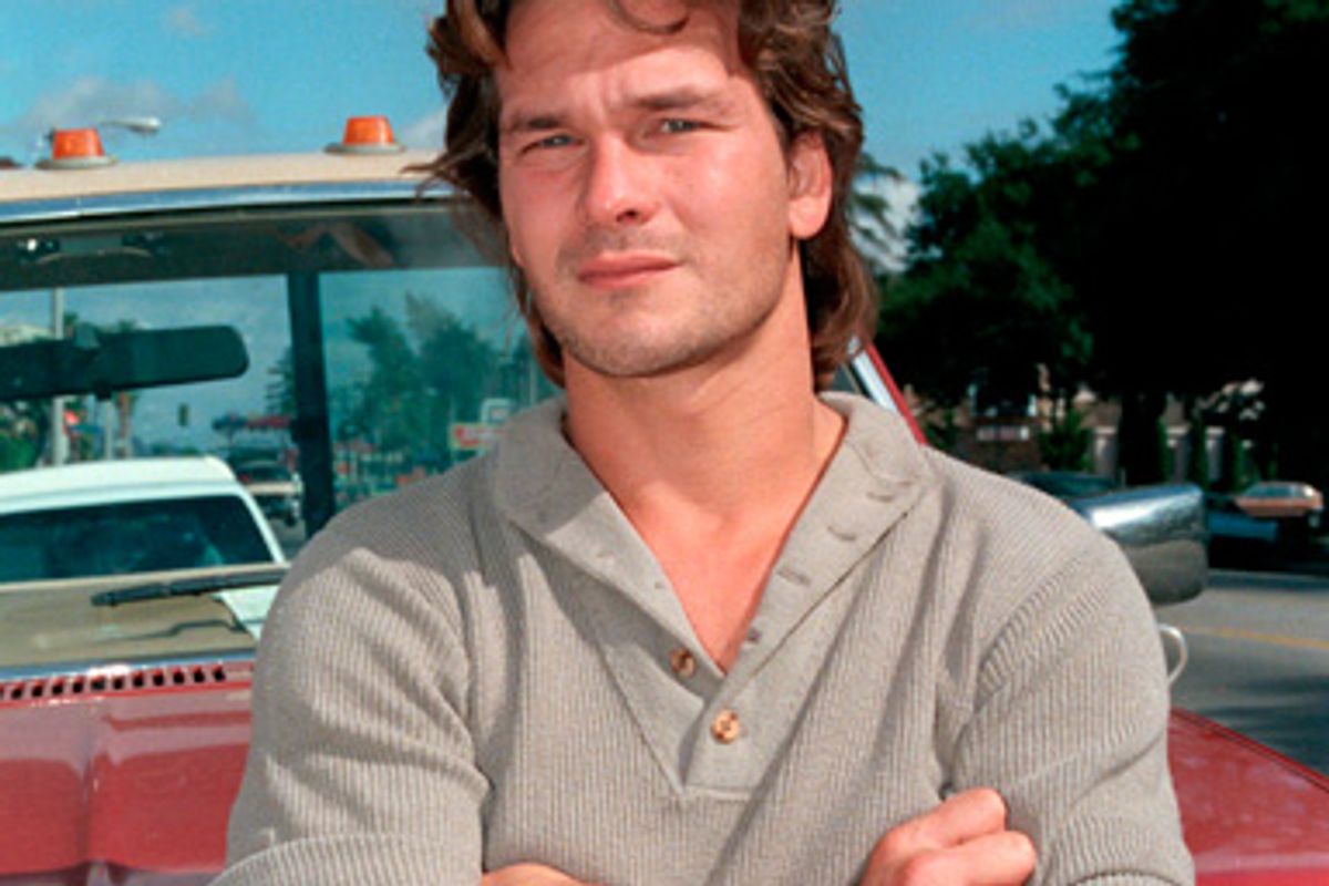 Actor Patrick Swayze is shown in Los Angeles in this 1985 photo.