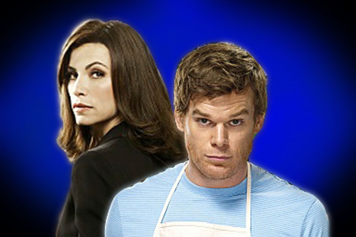 Julianna Margulies from CBS' The Good Wife and Michael C. Hall from Showtime's Dexter          